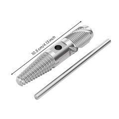 Broken Screw Extractor with Rod Threaded Tool Stripped for Plumbers, Mechanics