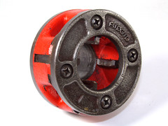 RIDGID 00R Pipe Threader Die Head Set, 1&Prime; & 3/4&Prime; with Ratchet, 00R