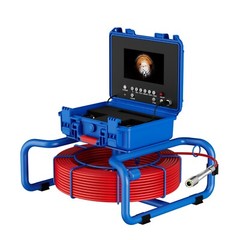 Sewer Pipe Inspection Camera 512Hz Self Leveling w/ Meter Counter 100M 7&rdquo;