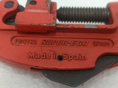 SUPER-EGO PRO 725 PIPE CUTTER 3&ndash;30 MM 1/8&ndash;1 1/8 OD MADE IN SPAIN USED FAST SHIP