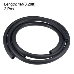 2pcs Lubricating Oil Hose 10mm(3/8-inch) ID x 14mm(9/16-inch) OD 3.3ft Black