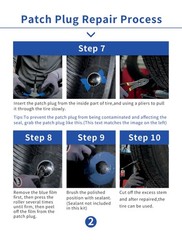 Tire Repair Patch Tool Kit Includes 24PCS Tire Patch Plugs(1.42&Prime;&1.81&Prime;&2.36&Prime;)&hellip;