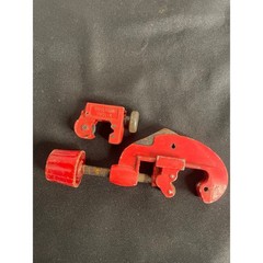 Vintage Red Copper Pipe Tubing Cutter Set 1/8 to 1-1/8 Inch 3-28mm & Mini 3-16mm