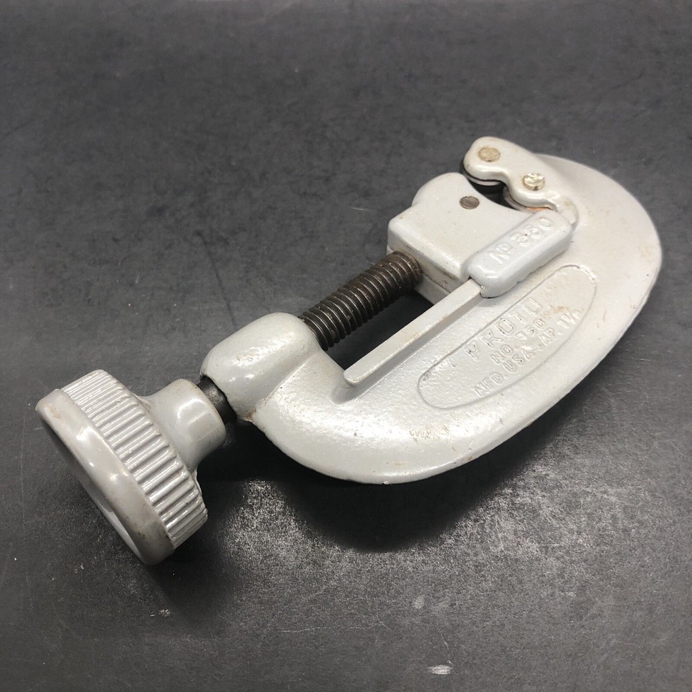 Vintage Proto No. 350 Pipe Tubing Cutter 1-1/8&rdquo; Capacity