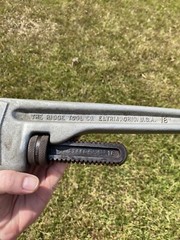 RIDGID 818 ALUMINUM H.D. 18&Prime; LIGHT WEIGHT PIPE WRENCH NICE CLEAN