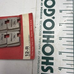 RIDGID 1 1/4&Prime; PIPE DIES 12-R, ALSO FOR 111-R, 11-R THREADERS