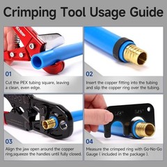 Pex Crimper iCrimp Combo Kit For 1/2 3/4 Copper Ring