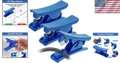 3 Pcs PTFE Tubing Cutter, RO Tube Cutter for 3/8&Prime; OD Nylon PVC PU Plastic Hose
