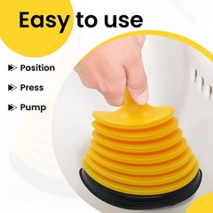 Mini Sink Plunger Heavy Duty Drain Clog Remover For Bathroom Kitchen RV Tub
