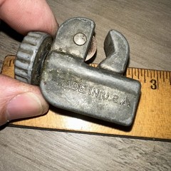 3 Vintage Tubing Cutters 2 Ridgid #104 & Unknown Model Used