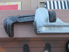 MCC 24&Prime; Aluminum Pipe Wrench PW-DA600 Jaw Size 600mm Forged Handle Japan