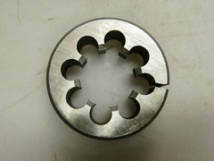 Interstate Round Pipe Die 1 &ndash; 11-1/2 NPT Thread 2-1/2" Outside Dia HSS 0380