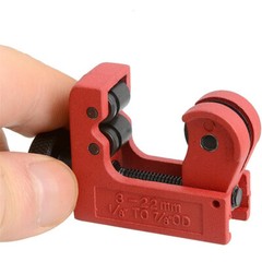 2PC Mini Tubing Cutting Set Copper Brass Cutter HVAC Deburring Tool Kit Plumbing