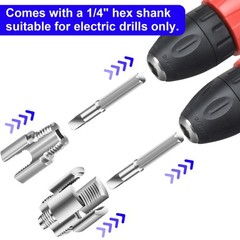2Pcs 1/2&rdquo; 3/4&rdquo; Water Pipe Threading Tool Integrated Internal & External Pipe