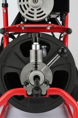 NEW 75 FT x 3/8 Inch Drain Cleaner Machine Auger Cleaning Auto Feed with Wheels