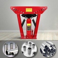 12 Ton Pipe Bender Manual Hydraulic Piping Bending 1/2 In Tube Exhaust Tools