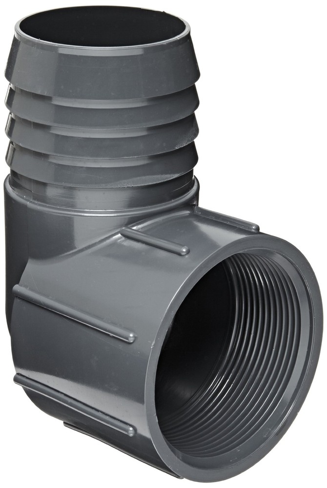 Spears 1407 Series PVC Tube Fitting, 90 Degree Elbow, Schedule 40, Gray, 3/4&Prime;&hellip;