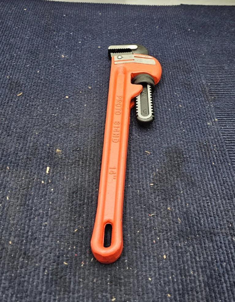 PROTO USA 814HD Heavy Duty 14&Prime; Cast Iron Pipe Wrench 2&Prime; Capacity