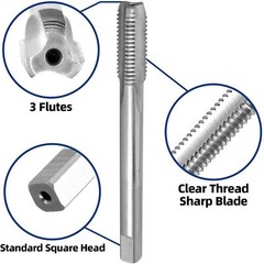 M10 X 1 Tap and Die Set Left Hand M10 x 1.0 Machine Thread Tap and Round Die