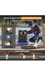 Self-Leveling Sewer Camera 100Ft Anysun 9&Prime; HD Screen New In BOX