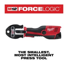 MILWAUKEE M12 FORCE LOGIC PRESS TOOL KIT WITH 4 JAWS #2473-22 *SLIGHTLY USED*