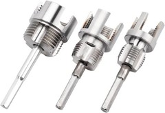 3Pcs PVC Pipe Threader Kit 1/2&Prime; 3/4&Prime; 1&Prime; NPT Integrated Internal & External Pipe