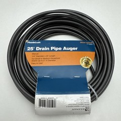 .25-in. Diameter Steel 25-Foot Light Auger for Small to Medium Drains 7710025&hellip;