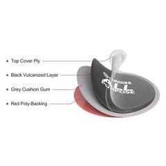 SUNSOUL 60Pcs Round Cold Tire Patches, 2-1/4&Prime;(57mm) Tire Repair Patches