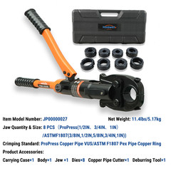 Hydraulic Copper Press Tool, Pex Crimping Tool with 1/2&Prime;, 3/4&Prime;, 1&Prime; Dies for Copp