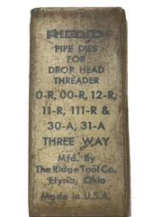 RIDGID TOOLS 1/2&rdquo; PIPE THREADING DIES for 0-R 00-R12-R 11-R 111-R 30-A 31-A, USA