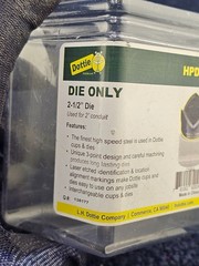 Dottie HPD212: 2-1/2 Inch Die For Hydraulic Punch Tool