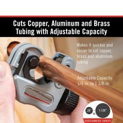 32573 Model 118 Close Quarters Tubing Cutter 1/4&Prime;-1-1/8&Prime; Tubes