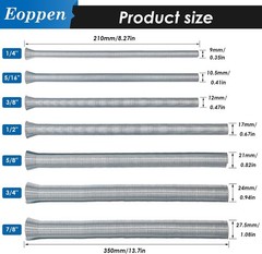 7-Piece Spring Steel Tubing Bender Kit: Precision Bending for Copper & Brass