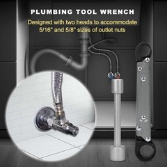 Professional Plumbing Tool Kit &ndash; Adjustable Wrench for Compression Nuts