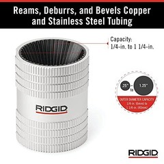 1/4&Prime; to 1-1/4&Prime; Copper & Stainless Steel Tubing Pipe Reamer &ndash; Compact Design, Dur