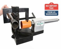 Woodward Fab WFN6 Tubing Notcher Solid Steel Pipe Notching Tool 3/4-3 Inch Bench
