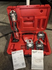 Milwaukee FORCE LOGIC Press Tool 2473-20 w 4 Jaws W Case and Accessories