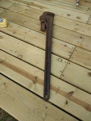 Ridgid 36&Prime; Heavy Duty Pipe Wrench Ridge Tool Co. Elyria Ohio USA Vintage