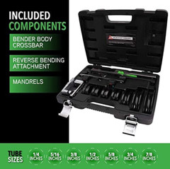 Compact Bender With Reverse Bending Attachment For 1/4in &ndash; 7/8in Tube And Pipe