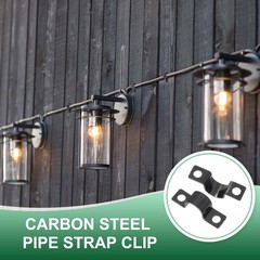 30Pcs 10mm(3/8&Prime;) Two Hole Pipe Strap, U Brackets Conduit Clamp