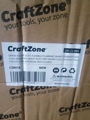 NEW Flexible 25 ft Plumbing Snake Manual or Drill Powered Drain Clog Remover