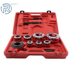 3/8&Prime; to 2&Prime; Die Dies Set with Handle Ratchet 7 Size Pipe Threader Threading