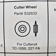 Imperial Tool TC-1050 Tube Cutter Replacment 2 Wheels Pair OEM USA 227-A