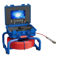 30m Pipe Inspection Camera w/ 512hz Locator Drain Sewer Camera Self Leveling 7&Prime;