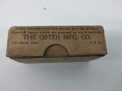 GENUINE OSTER DIES IN ORGINAL PACKAGING the oster MFG.CO USA (BOX NO2)