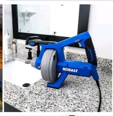 KOBALT 25-ft Corded Auto-Feed Drain Auger #4891703 1/4 Inch