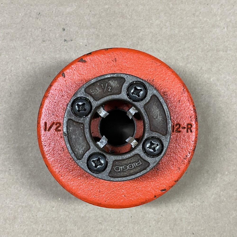 RIDGID 12R Die 1/2&Prime; Threads Model 12-R, 1/2&Prime; NPT Die Head 37480