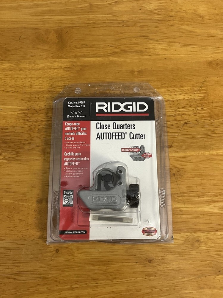 RIDGID 97787 #117 Close Quarters AUTOFEED Cutter 3/16&Prime; &ndash; 15/16&Prime;