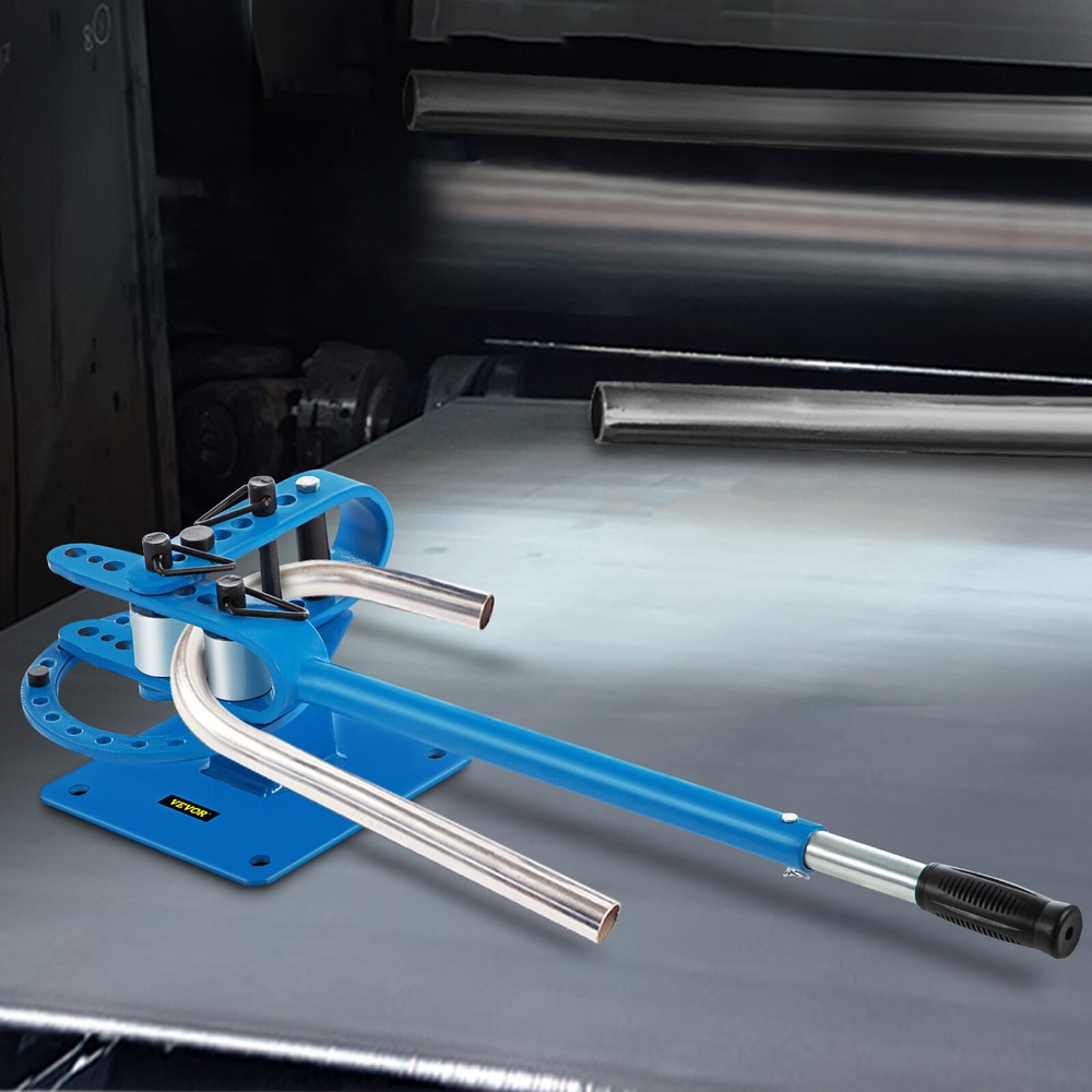 Manual Bench Bender 7 Dies 1&Prime;-3&Prime; Pipe Bender Telescoping Mountable Metal