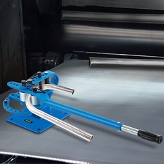 Manual Bench Bender 7 Dies 1&Prime;-3&Prime; Pipe Bender Telescoping Mountable Metal